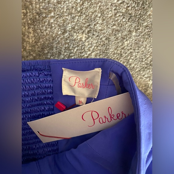 NWT Parker Silk Strapless Maxi Dress in Pacific Blue - size M - Picture 7 of 10